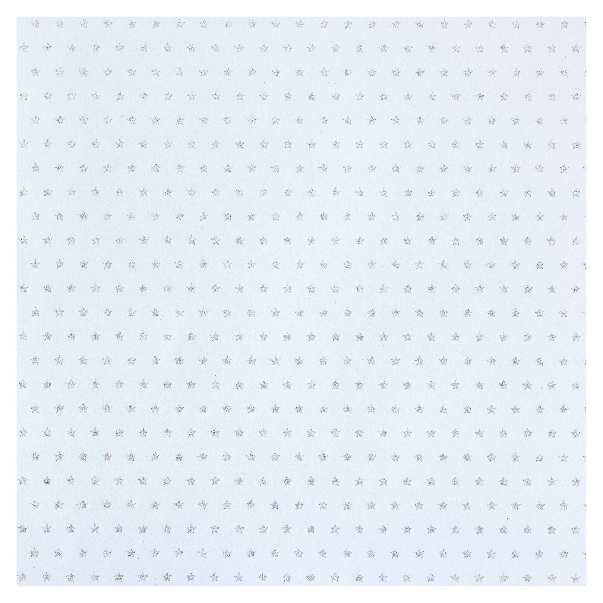 24 Pack: Silver Star Cardstock Paper by Recollections™, 12" x 12"